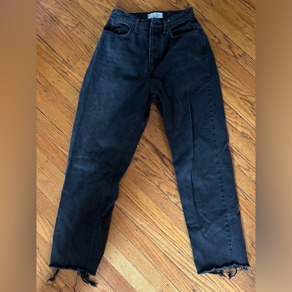 Free People Women’s Black Jeans Relaxed Jeans
